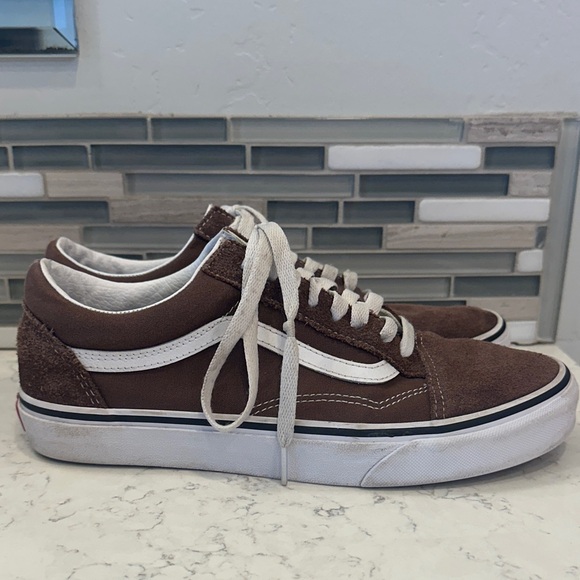Vans Men's Sneakers in Brown and White - Picture 4 of 6